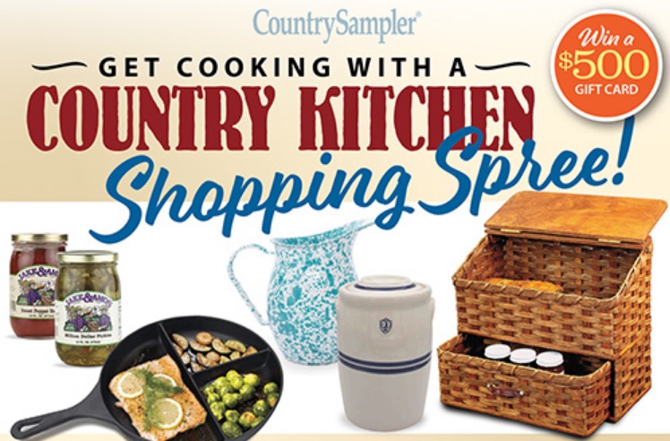 Country Sampler Country Kitchen Shopping Spree 2023 Contest
