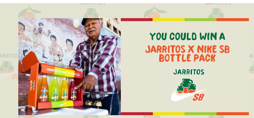 Jarritos Nike SB Bottles 2023 Sweepstakes