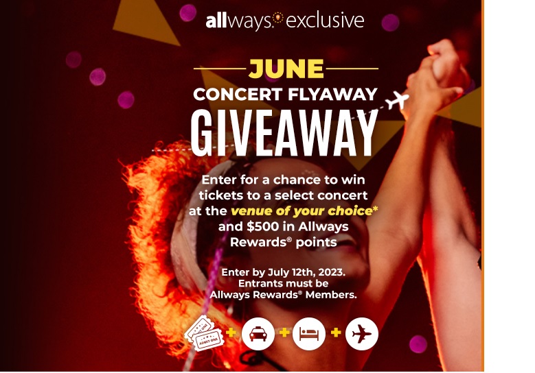 Allegiant Travel Allways June 2023 Concert Flyaway Giveaway – Win Concert Flyaway Package