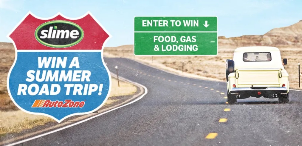 Autozone Slime Summer Road Trip Sweepstakes - Chance To Win Free Summer Road Trip