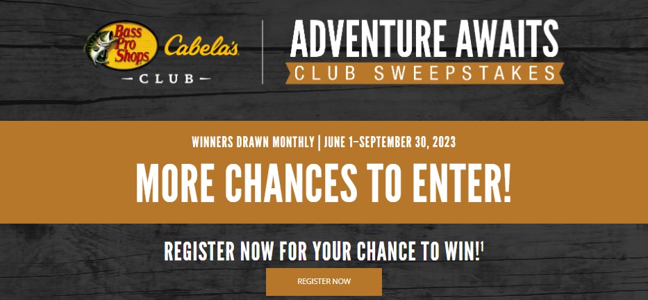 Bass Pro Shops And Cabela’s 2023 CLUB Adventure Awaits Sweepstakes - Win 2023 Toyota Sequoia