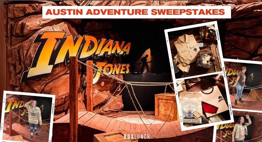 BoxLunch Indiana Jones Austin Adventure Sweepstakes - Chance To Win A Trip To Austin