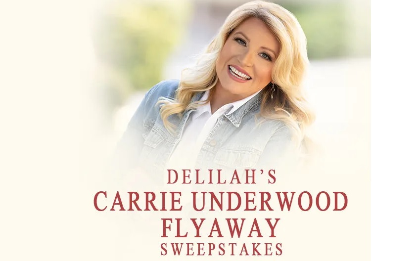 Delilah’s Carrie Underwood Flyaway 2023 Sweepstakes - Chance To Win Free Trip To Las Vegas
