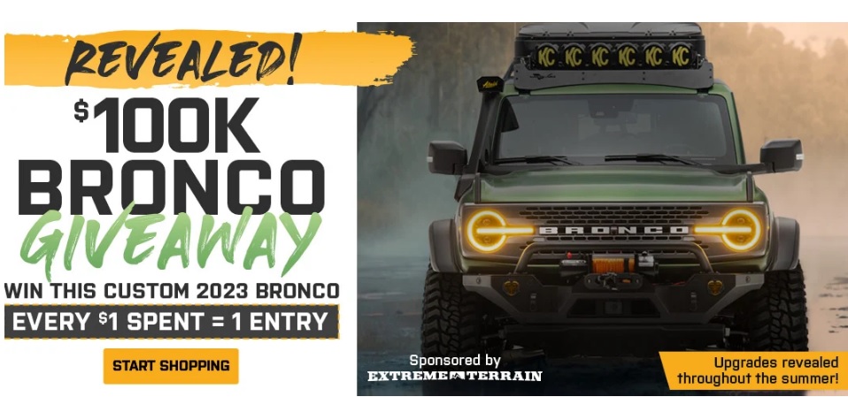 Extreme Terrain 2023 Bronco Gator Build Reveal Giveaway