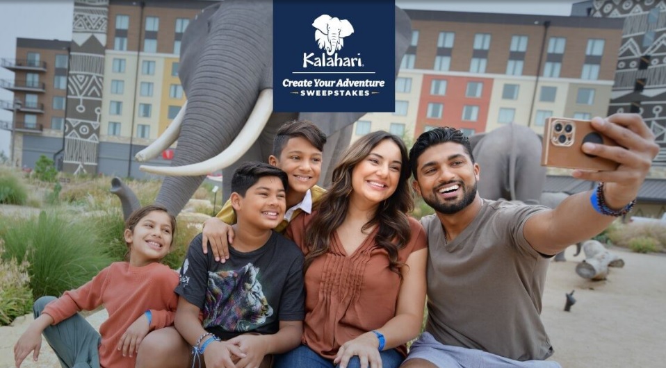 Kalahari 2023 Create Your Adventure Sweepstakes - Chance To Win Stay At Kalahari Resorts