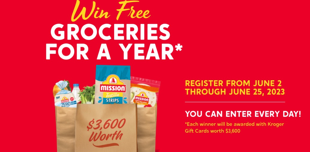 Mission Foods Win Free Groceries For A Year Sweepstakes