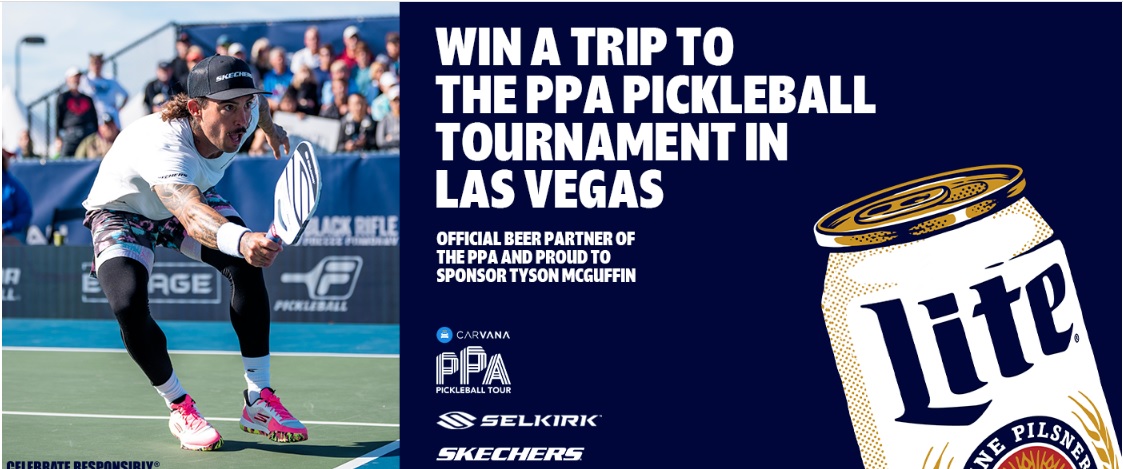 Molson Coors 2023 Miller Lite Pickleball Sweepstakes - Chance To Win A Trip To Las Vegas