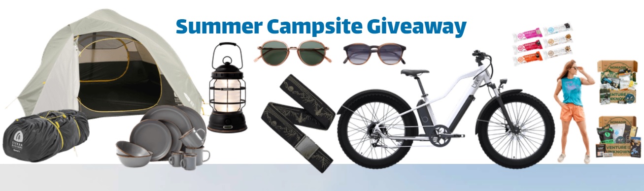Nomadik Summer Campsite Giveaway – Chance To Win $2,700 In Free Camping Gear