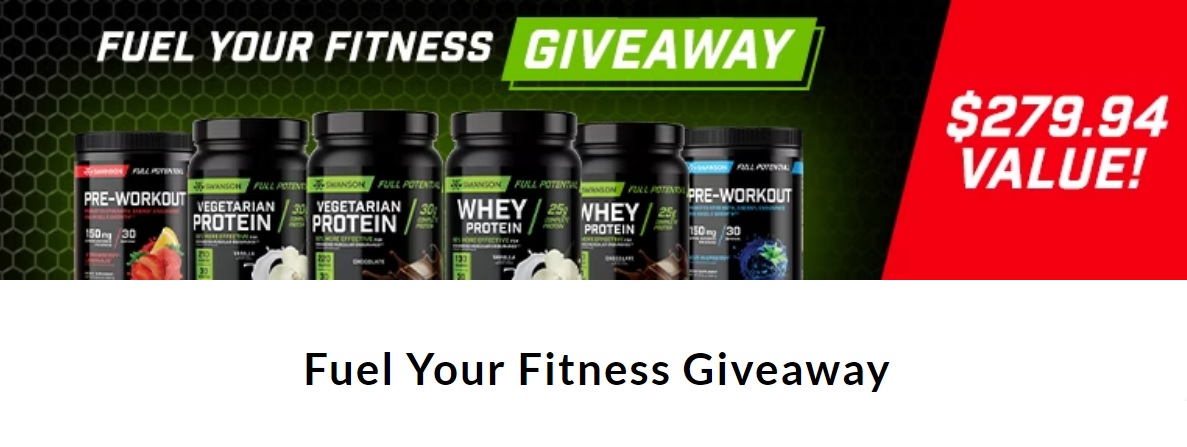 Swanson Vitamins 2023 Fuel Your Fitness Giveaway
