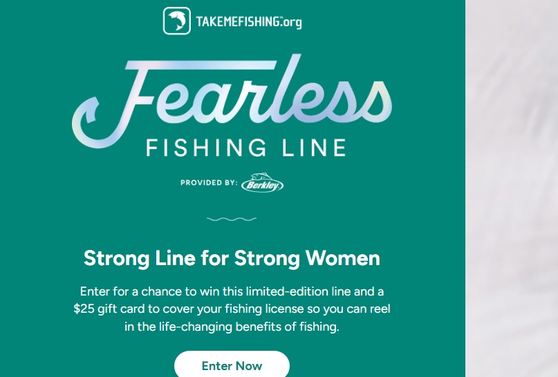 TMF Take Me Fishing Fearless Fishing Line Sweepstakes