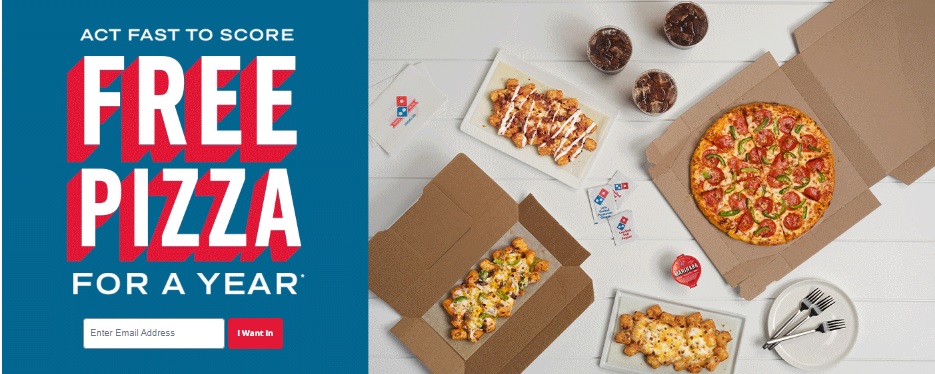 Domino’s Score Free Pizza For A Year Quikly Giveaway – Chance To Win Free Pizza For A Year