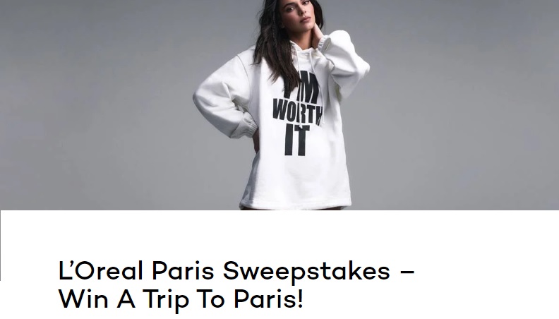 L’Oreal Paris Win A Trip To Paris Sweepstakes - Chance To Win Free Trip To Paris, L’Oreal Gift Bag