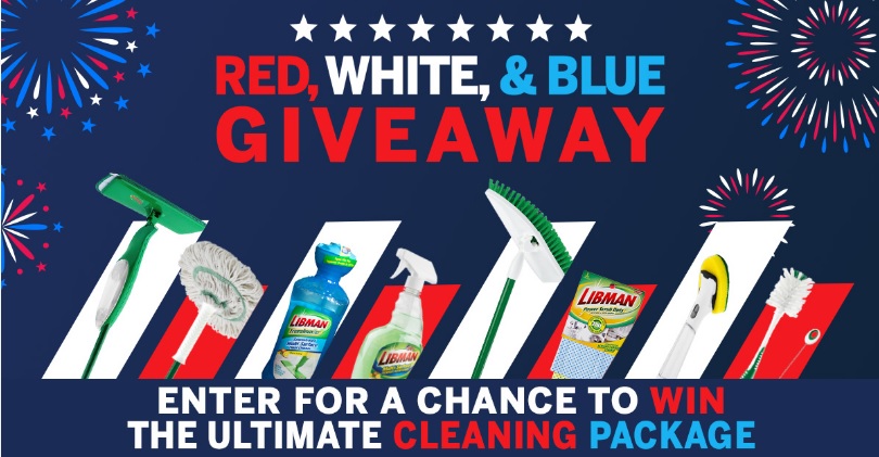 Libman 2023 Red, White And Blue Cleaning Supplies Giveaway – Win Free Cleaning Products